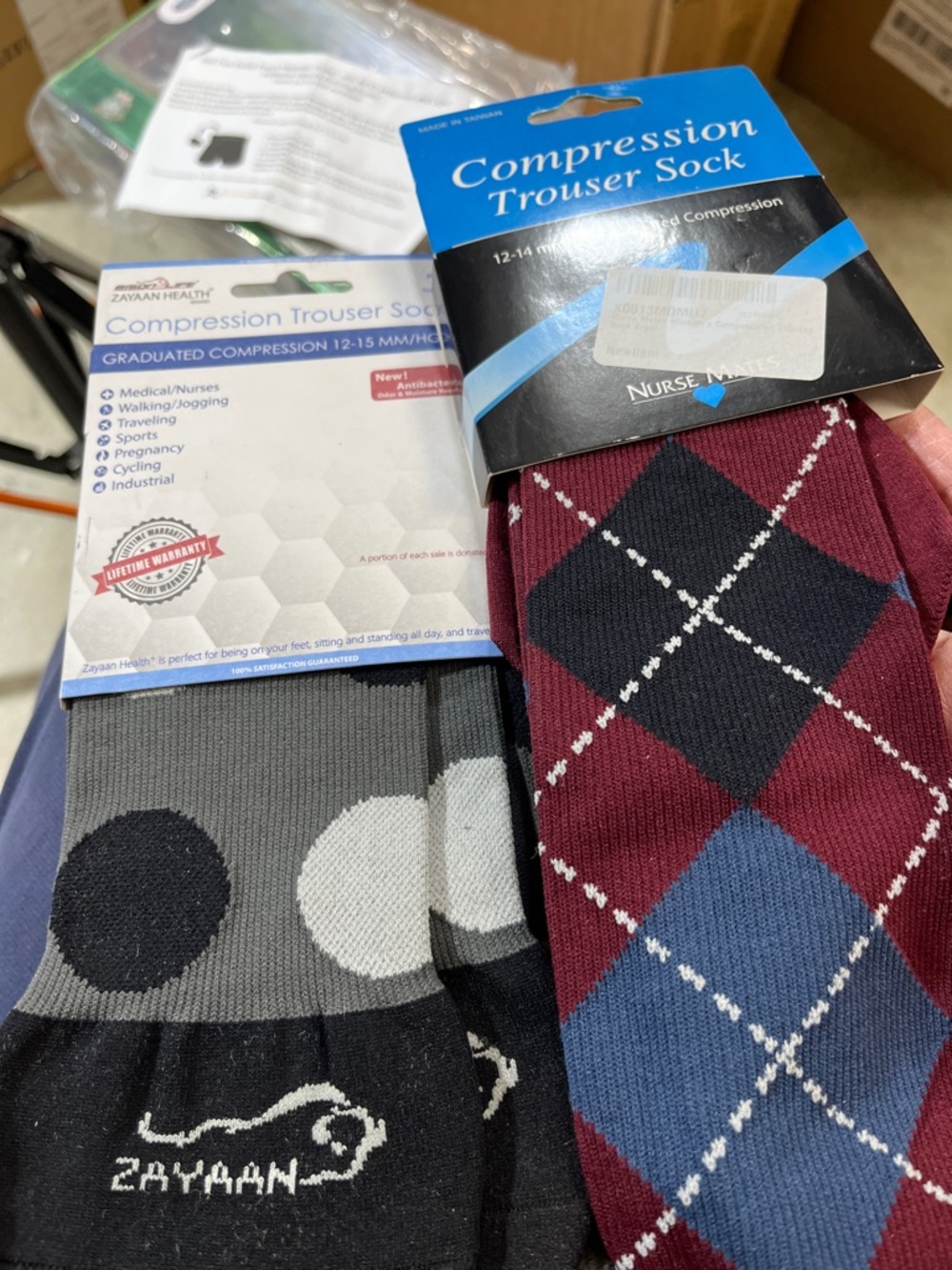 $100/$18 4 pair medical grade compress socks - Picture 4 of 6